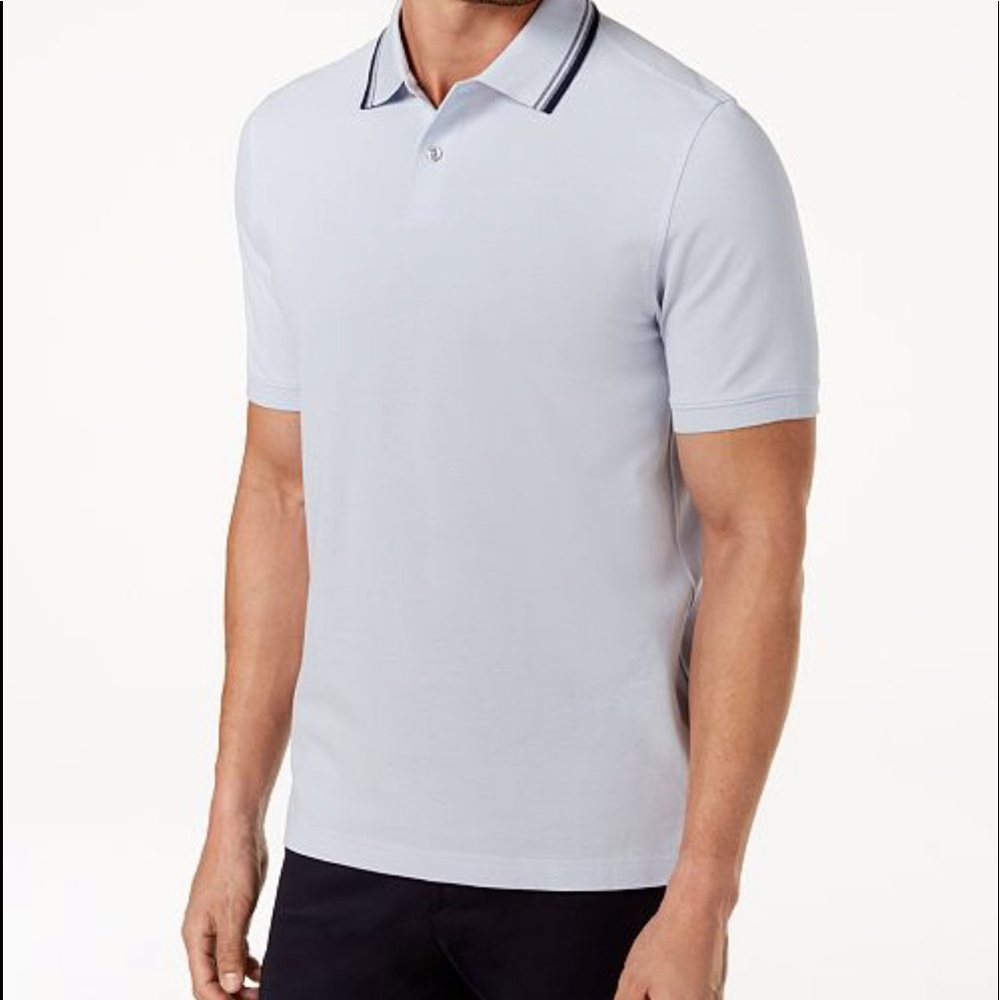 Tasso Elba Mens Cotton Polo Shirt